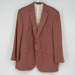 Jack Victor Luxor Blazer 43R Rust Silk Wool Sport Coat Luxury